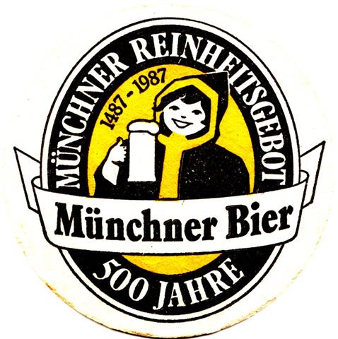mnchen m-by hof gemein 3b (rund215-500 jahre 1987-schwarzgelb)